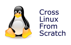 Cross Linux From Scratch Logo featuring Tux, the linux pengiun 