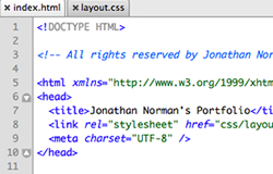 A screenshot showing some HTML code.